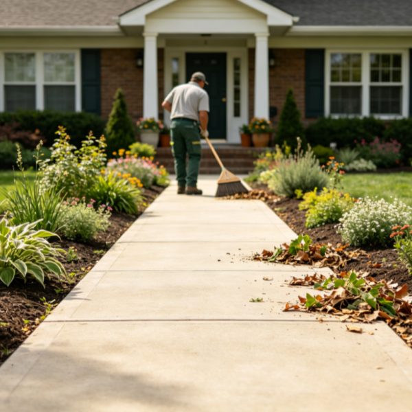 Garden Pathways and Outdoor Area Maintenance