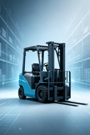 Counterbalance Forklift Warehouse Aisle and Stacking Efficiency Improvement