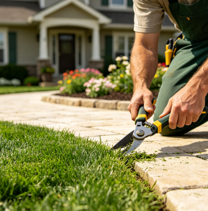 Yard edge finishing services